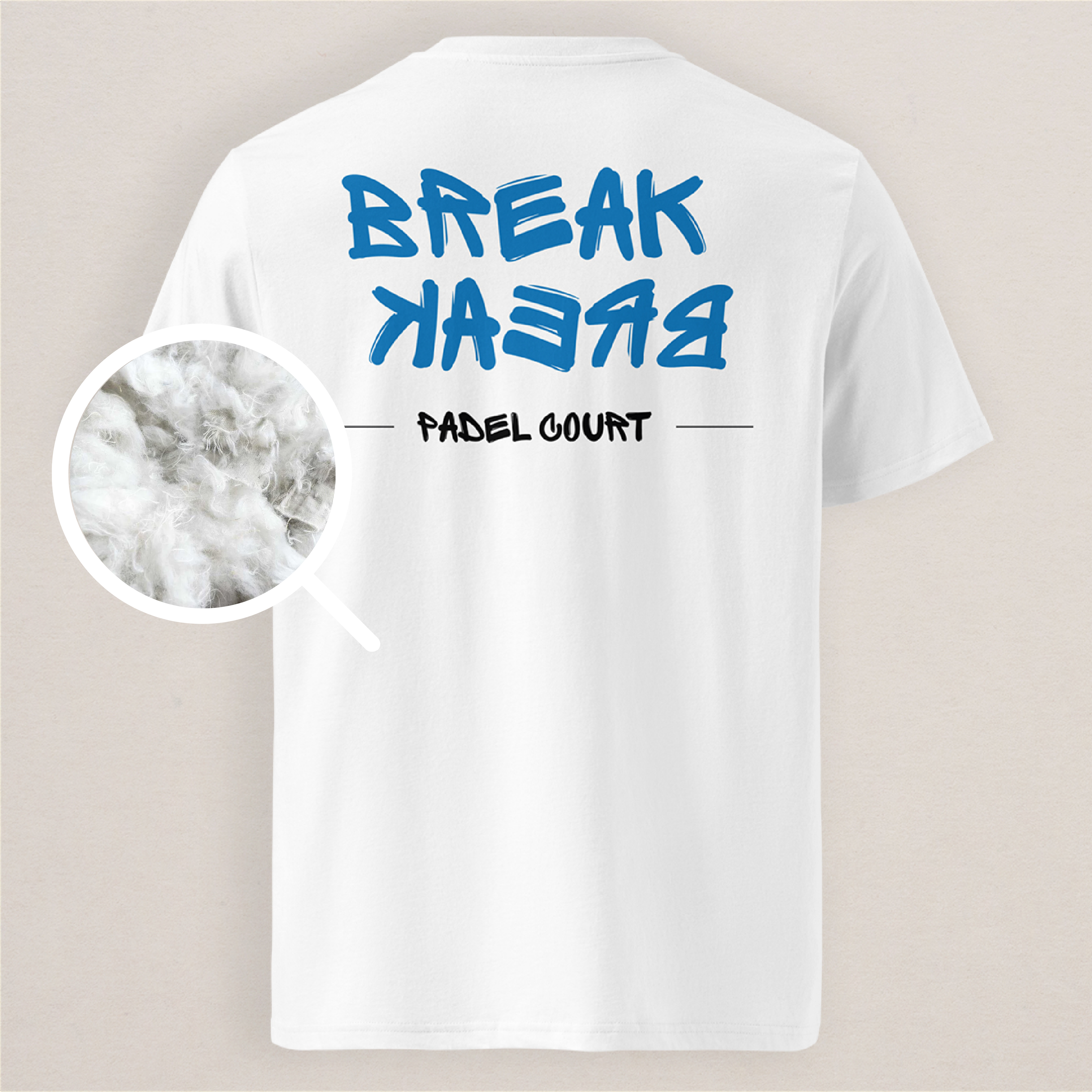 Tee shirt de padel sur l'univers de padel