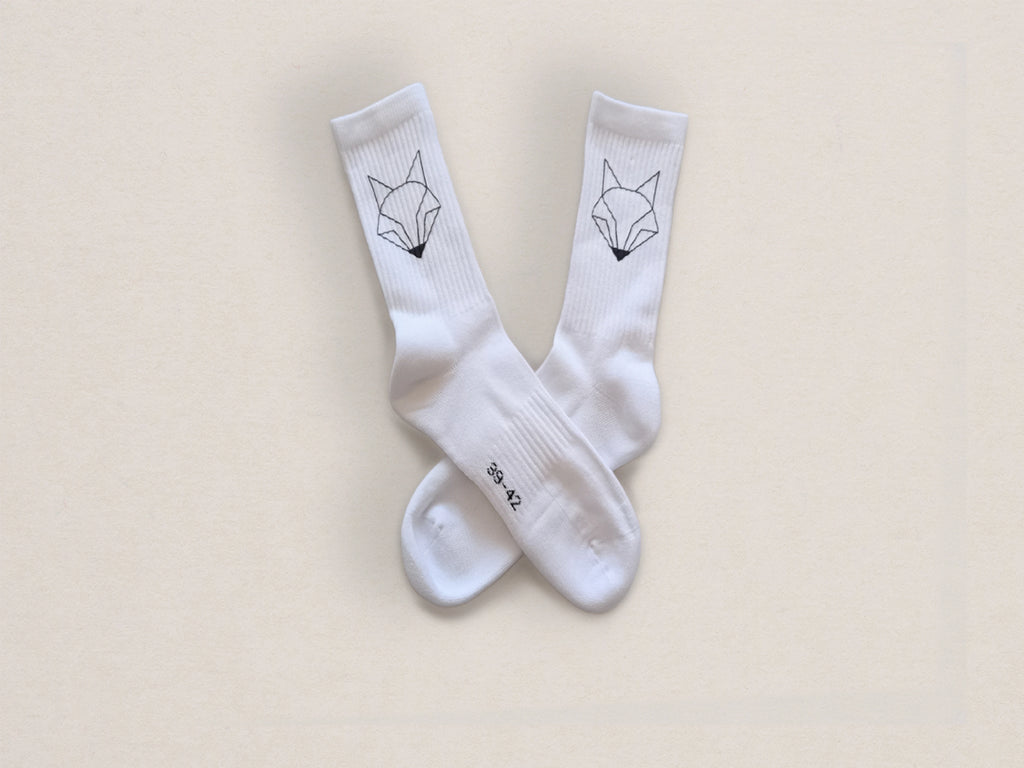 Chaussettes BOLTAN padel blanches Homme