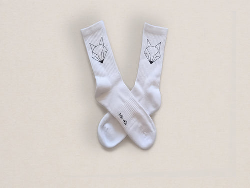 Chaussettes BOLTAN padel blanches Homme