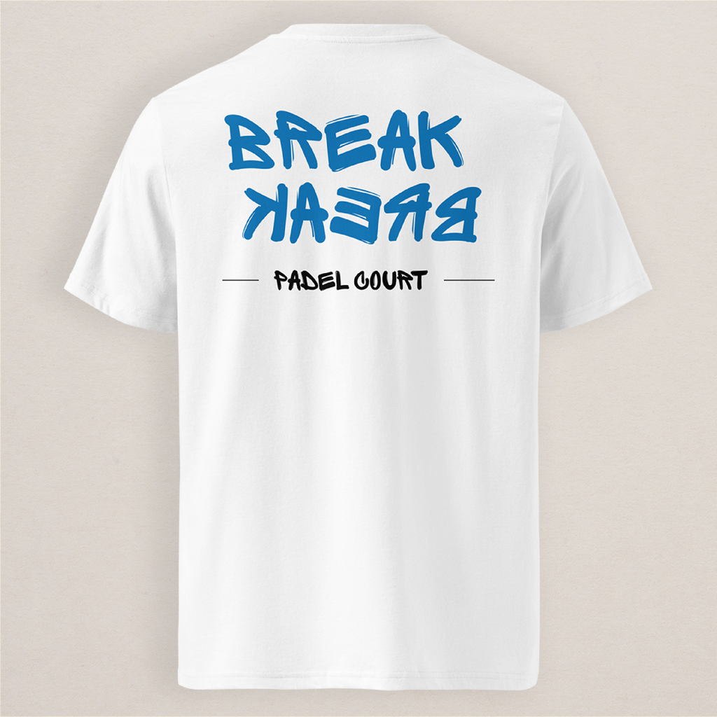 Tee-shirt BOLTAN Break padel blanc vue arrière