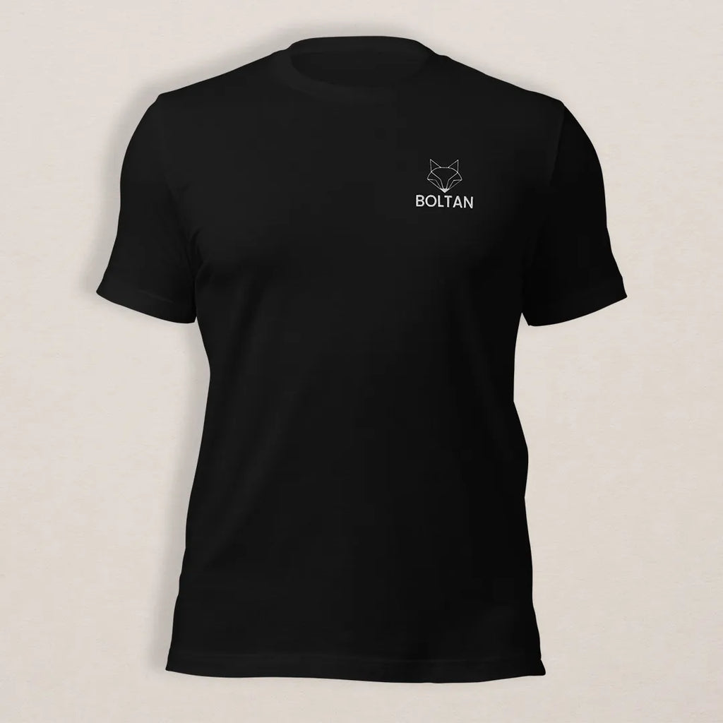 Tee-shirt BOLTAN padel brodé noir vue de face